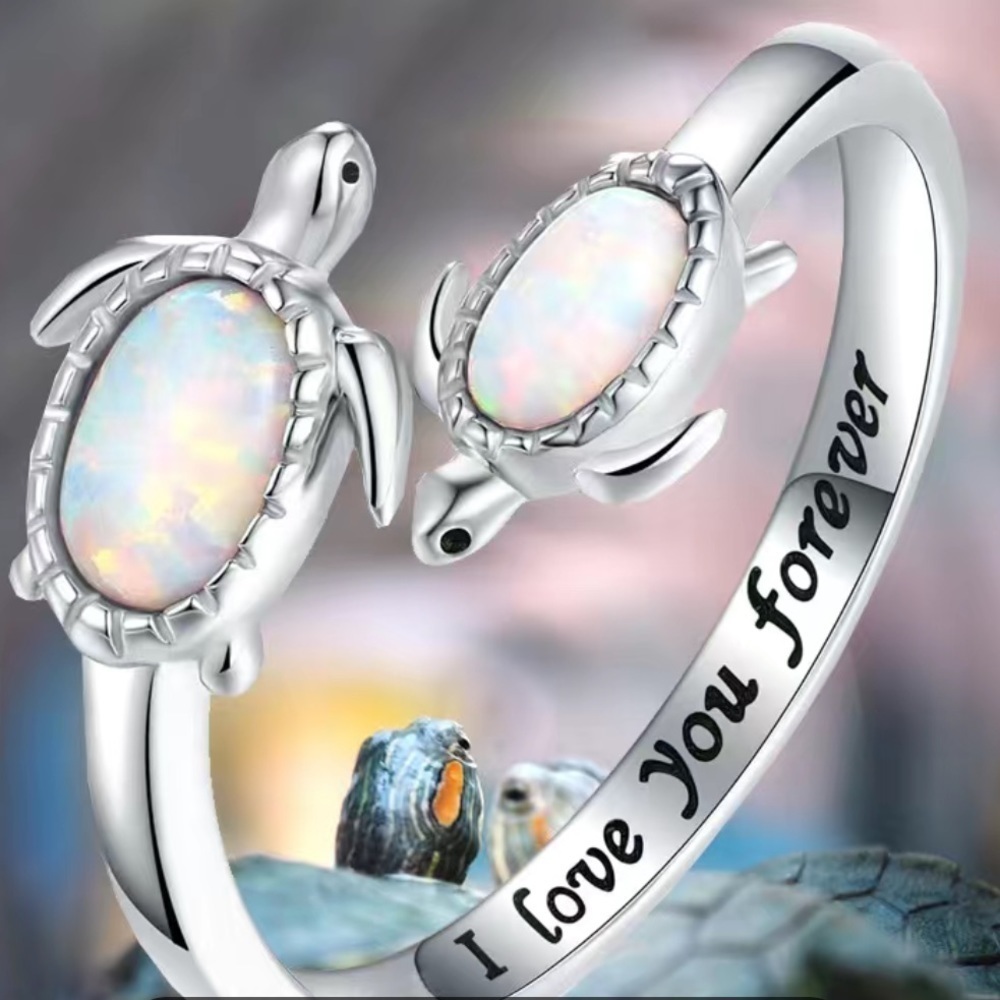 3/$25, 4/$30 Sea Turtle Ring Size OZ Open
